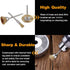 90 Pcs Wire Brushes Set, Rocaris Brass Wire Wheels Pen Brushes Set Kit Accessories for Rotary Tool...