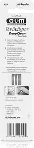 GUM Technique Deep Clean Toothbrush - Full Head - Soft Toothbrushes for Adults with Sensitive Gums - Extra Fine Bristles, 2ct...