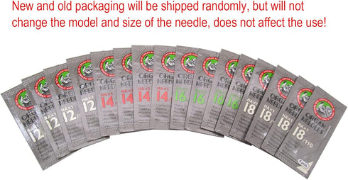 HAX1 Sewing Needles in Clear Plastic Box - Compatible/Replacement for Singer, Pfaff, Brother, RICCAR Brand - 80PCS (12/80, 14/90, 16/100, 18/110)...