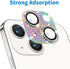 for iPhone 14 and iPhone 14 Plus Camera Lens Protector, Bling 3D Rhinestone Sparkle Diamond 9H Tempered Glass Camera Cover Anti Scratch Shockproof...