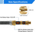Brass DOT Air Brake Hose End Fitting Sleeve Tube, Sleeve Tube for Hose End Connector, 3/8” Air Brake Hose End Fitting Repair Tube (Pack of 10)...