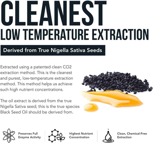 Black Seed Oil Softgels | 5% Thymoquinone - TQ-Advanced® | High Potency - 500 mg per Capsule - 15:1 Concentrate from Nigella Sativa Extract, Raw F...