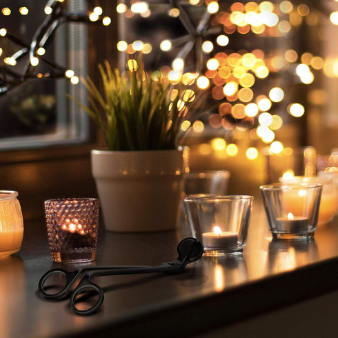 CHEFBEE Candle Wick Trimmer, Polished Stainless Steel Wick Clipper Cutter, Scissors, Reaches Deep Into Candles to Cut Spent Cord, Allow Cleaner Bu...