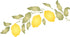 Lemon Branch Stencil, 12.5 x 6.5 inch - Classic Fruit Lemon Bough Stencils for Painting Template...