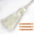 Fenghuangwu Curtain Tiebacks Handmade Decorative Curtain Holdbacks Rope with Tassel (White, 4P)...
