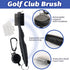 Golf Towel Set, Golf Club Cleaning Kit - 3 Microfiber Waffle Pattern Golf Towels & Golf Club Brush Groove Cleaner & Divot Repair Tool, Golf Towels...