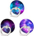 3 Pack/Purple Blue Galaxy Cell Phone Ring Holder 360 Degree Finger Ring Stand for Smartphone Tablet...