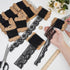 BENECREAT 37.5 Yards 15 Rolls Mixed Black Floral Pattern Fabric Lace Ribbon for Wedding Invitation, Cards, Decorating, Sewing, Hair Bow Making, Gi...