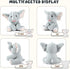 Elephant Stuffed Animal Grey Stuffed Elephant Plush Toys Cute Plush Elephant Toy Elephant Gifts for Women Elephants Stuffed Animals for Kids Girls...