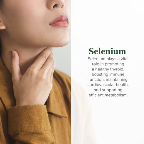 Global Healing Selenium 200mcg, Selenium Supplement with Organic Ingredients, Antioxidants for Thyroid Support and Immune Health, Non-GMO & Gluten...