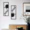 TYLCC Black Wall Decor Metal Wall Art Decor Minimalist Abstract Wall Art Wrought Iron Hanging for Bedroom Living Room Wall Decor - 2 Pcs (Simple-1...