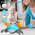 Crawling Crab Baby Toy Gifts Infant Tummy Time Toys Build in Rechargeable Battery,Baby Toys with Music and LED Light for 0-6 6-12 1-3 4+ Year Old ...