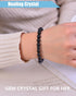 8mm Natural Black Obsidian Stretch Bracelet,Adjustable Hand Chain for Anxiety Relief,Birthday Christmas Gift for Mum Dad Hunsband...