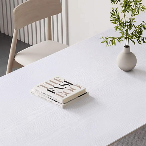 Heroad Brand White Wood Grain Wallpaper White Peel and Stick Wallpaper Wood Contact Paper Thicken Textured for Table Cabinets Decoration Counterto...