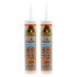 Gorilla Waterproof Caulk & Seal 100% Silicone Sealant; Clear; 10oz Cartridge (Pack of 2)...