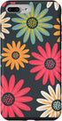 iPhone 7 Plus/8 Plus Floral Daisy Flowers Pink Green Orange Grey Pattern AEN021 Case...