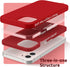 SURPHY Liquid Silicone iPhone 12 Mini Case (5.4") with Microfiber Lining & Camera Protector - Red...