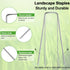 24 Pack Garden Stakes, U-Shaped Tent Stakes, Galvanized Landscape Staples, Ground Stakes, for Landscaping Securing Weed Barrier Fabric, Irrigation...