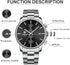 GOLDEN HOUR Fashion Business Mens Watches with Stainless Steel Waterproof Chronograph Quartz Watch for Men, Auto Date...