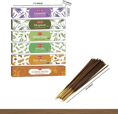 HEM Masala Assorted Natural Masala Cleansing Incense Sticks - 12 Packets (15g Each) | Natural Fragrance for Aromatic Rooms | Odor Remover Incense ...