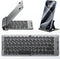 Foldable Bluetooth Keyboard with Stand Holder, Portable Wireless Phone Keyboard, Rechargeable Full Size Ultra Slim Travel Keyboard for iOS, Androi...