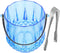Kichvoe Bar Ice Cube Bucket with Ice Tongs 1150ml Ice Container Bucket Ice Cube Container Storage Bucket Transaprent Beer Bucket For Home Wine Ice...