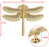 4PCS Dragonfly Knobs Handles Unique Dragonfly Shape Decorative Handles with Mounting Screws Furniture Hardware Accessories for Cabinet Wardrobe Dr...