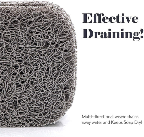 myHomeBody Soap Saver, Lifting Pads for Dish, Efficient Draining Bar Holder for Shower, Set of 6 – 3 Beige, 3 Gray...