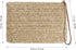 FENICAL Straw Clutch Bag Bohemian Zipper Wristlet Summer Beach Handbag for Women Girls...