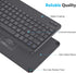 Emetok Portable Bluetooth Keyboard with Larger Keycaps, Upgraded Rechargeable BLE Keyboard for iPad 10.2 inch, Speedier Response/Comfortable Typin...
