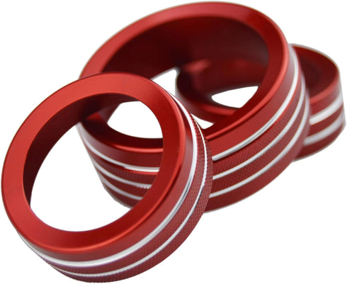 Climate Control Switch Knob Circle Trim Cover Decal for Challenger Accessories 2015-2023 & Dodge Charger 2015-2023 & Chrysler 300/300s 2015-2023 A...