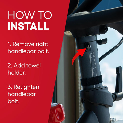 Towel Holder for Peloton Bike - Accessories for Peloton - Towel Rack for While You Ride...