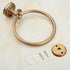 Towel Ring Antique Brass Hanger Hand Towel Holder for Bathroom Kitchen Accessories Wall Mounted,Pattern Carving Design...