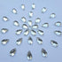 300Pcs 0.31x0.51? Drop Shape Crystal Clear Acrylic Sew On Rhinestones Flatback Sewing Stones for Clothes Dress Crafts Garments Accessories (Silver...