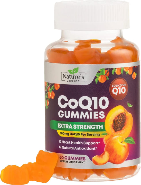 CoQ10 100mg Gummies - 3X Better Absorption, Antioxidant for Heart Health Support & Energy Production, Ultra Coenzyme Q10 Vitamins, Coq 10 Suppleme...