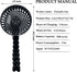 RUN HELIX Stroller Fan Portable Fan with Flexible Tripod Battery Operated Handheld Fan Mini Personal Fan with 3 Speeds USB Rechargeable Baby Fan f...
