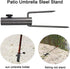 Umbrella Anchor Patio Umbrella Steel Frame Base Stands Anchor Outdoor Metal Ground Grass Umbrella Base Holder Stands for Flag, Umbrella and Fishin...