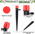 32 Pcs Drip Irrigation Emitters Drip Emitters for 1/4 Inch Tubing Irrigation Drippers Sprayer Adjustable 360 Degree Water Flow Drip for Garden Law...