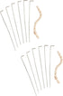 HIC Kitchen Roasting Holiday Turkey Lacer Kit, Cotton Butcher’s Twine with Reusable Stainless Steel Pins, Set of 2...