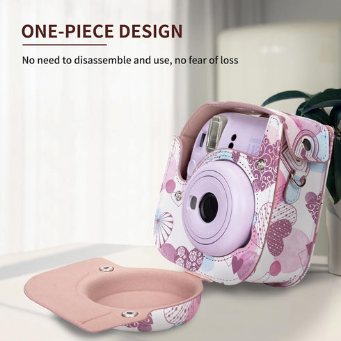 molshine Premium Protective Case Compatible with Fujifilm Instax Mini 12 11 9 8 Instant Camera, Portable Travel Storage Protector with Photos Pock...