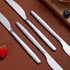 Berglander Dinner Knives Set Of 6, Stainless Steel Shiny Modern Dinner Knife, Butter Knife Table Knives Dishwasher Safe...