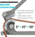 DURATECH Tube Bender, Pipe Bender, 3-IN-1, 1/4", 5/16", 3/8", for Copper, Brass, Aluminum and Thin Steel Pipes...