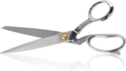 eZthings® Heavy Duty 10.5" Scissors For Cutting Fabric, Leather, and Raw Materials (10.5 Inch Silver)...
