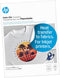 HP Iron-On Transfers 8.5x11in, 12sheets. Print heat-transfer photos and graphics. Vibrant colors & details on shirts, clothes, pillows. For Inkjet...