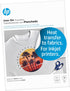 HP Iron-On Transfers 8.5x11in, 12sheets. Print heat-transfer photos and graphics. Vibrant colors & details on shirts, clothes, pillows. For Inkjet...
