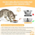 2 PCS Cat Bowls Whisker Friendly, Shallow Wide Flat Cat Food Bowls Stainless Steel,Metal Cat Dishes Whisker Fatigue Relief,Replacement Basic Cat P...