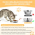 5 PCS Cat Bowls Whisker Friendly, Shallow Wide Flat Cat Food Bowls Stainless Steel,Metal Cat Dishes Whisker Fatigue Relief,Replacement Basic Cat P...