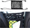 3-Layer Car Mesh Net Organizer, Four-Side Elastic Seat Net Cargo Tissue Purse Holder Between Seats, Auto Driver Storage Netting Pouch, Barrier of ...