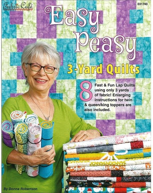 Fabric Cafe Easy Peasy 3-Yard Quilts Bk 3 (FBC031740) , Brown...