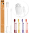 purifyou Platinum Silicone Water Bottle Cleaner Brush, Extra Long Handle 16 inch, with Cap Brush for Tumblers, Drinking Glasses, Vase - Perfect fo...